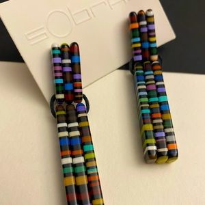 Sobral Multi-Color Stripe Earrings